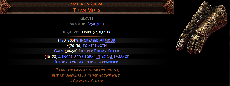 Empire’s Grasp Titan Mitts